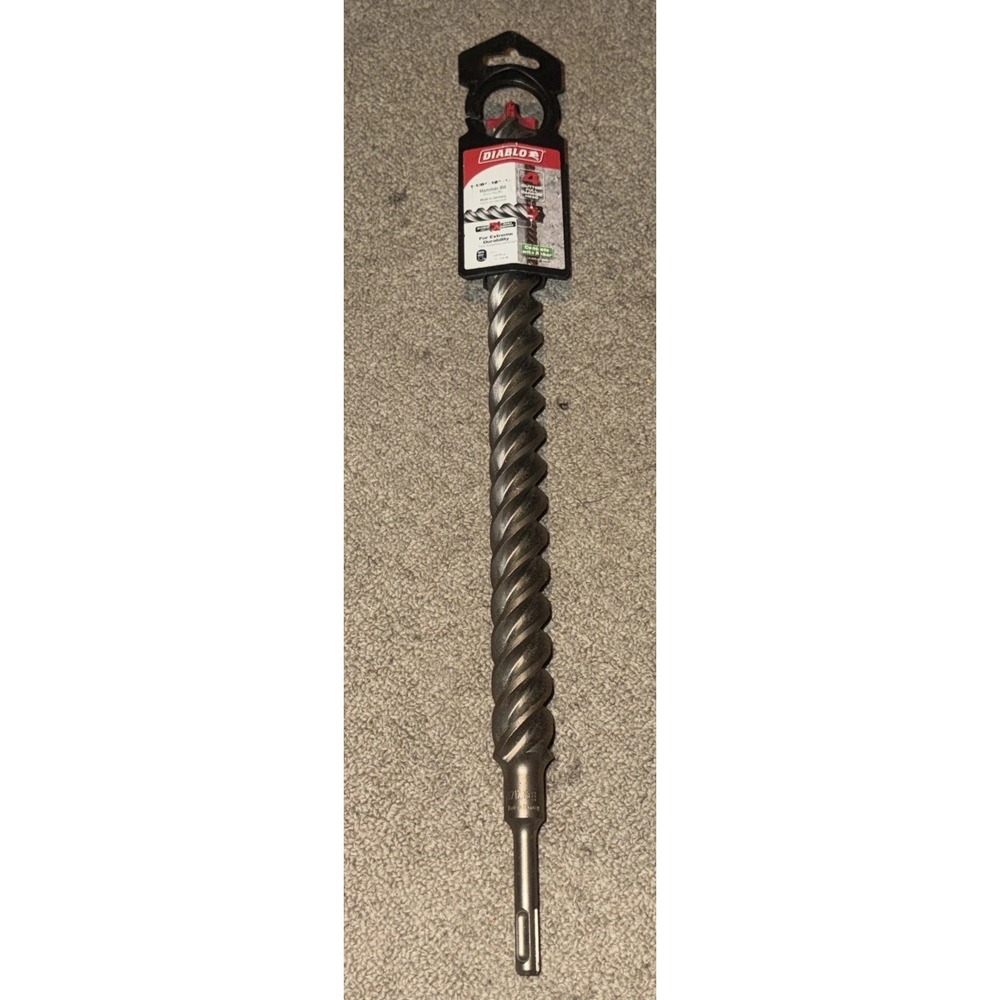 DIABLO  1-1/8"x16"x18" Rebar Demon SDS-Plus 4-Cutter Full Carbide Bit DMAPL4320